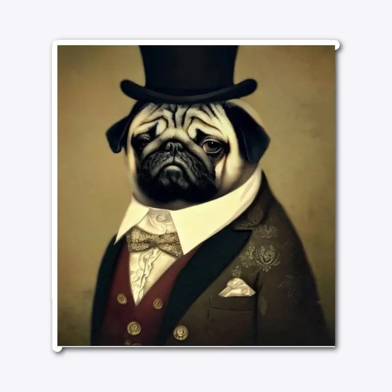 Top hat pug