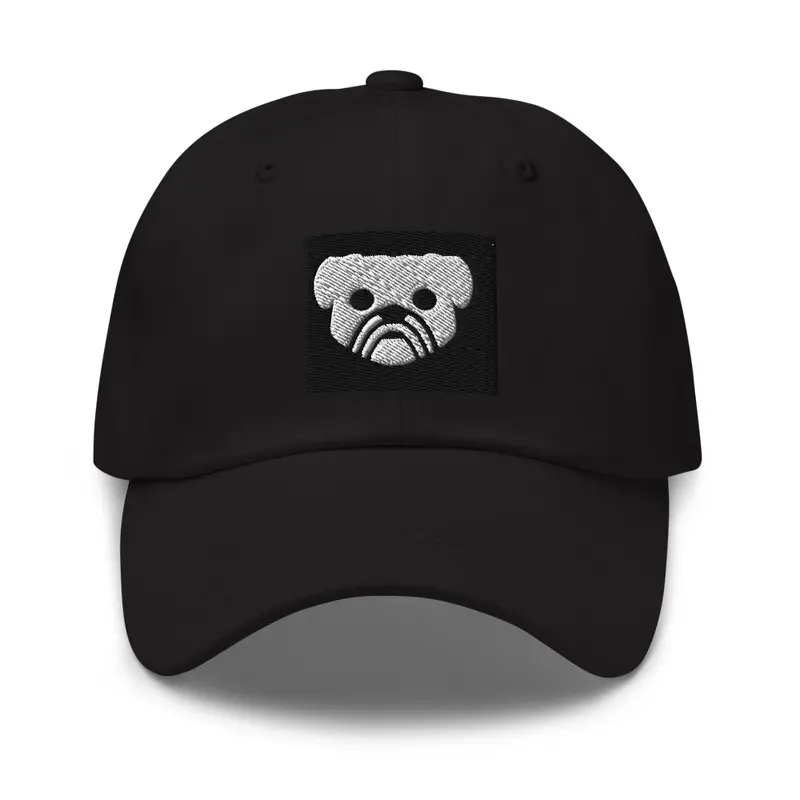 Pug cap white pug